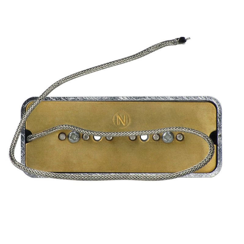 FLEOR Alnico 5 Single Coil Pickup Soap Bar Pickups Chrome P90 Neck & Bridge Pickup Set - Image 4